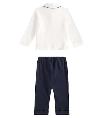 Baby cotton sweatshirt and pants set | Monnalisa