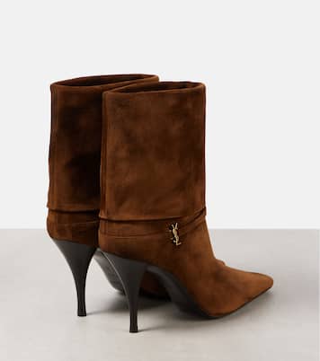 Niki 90 suede ankle boots | Saint Laurent
