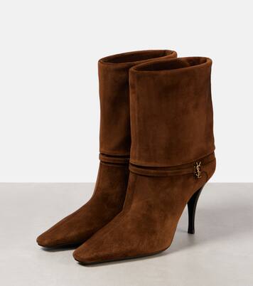 Niki 90 suede ankle boots | Saint Laurent