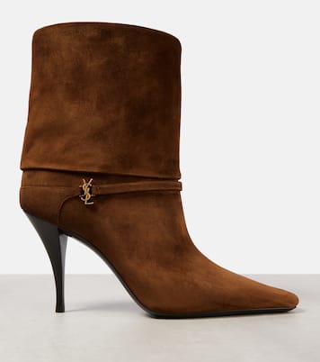 Niki 90 suede ankle boots | Saint Laurent