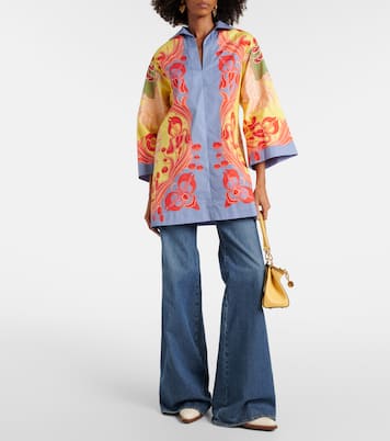 Printed cotton-blend shirt | Etro