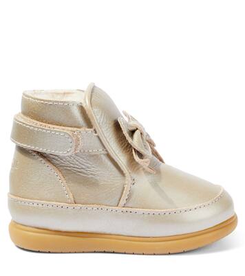 Baby Cemilla metallic leather booties | Donsje