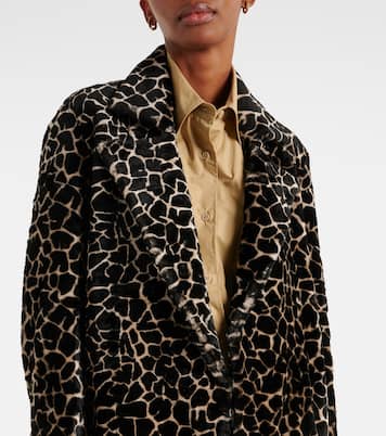 Bedruckter Mantel MLP aus Shearling | Dodo Bar Or