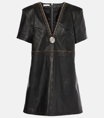 Robe chemise en cuir | Area