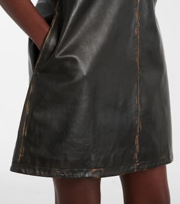 Robe chemise en cuir | Area