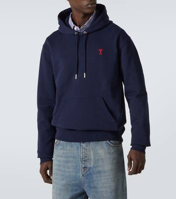 Ami De Cœur cotton fleece hoodie | Ami Paris
