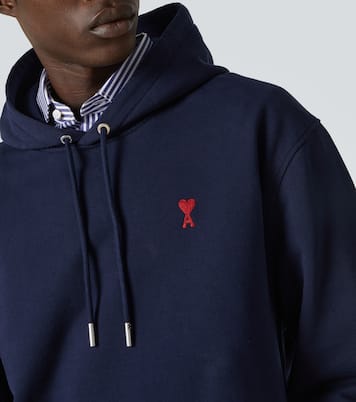 Ami De Cœur cotton fleece hoodie | Ami Paris