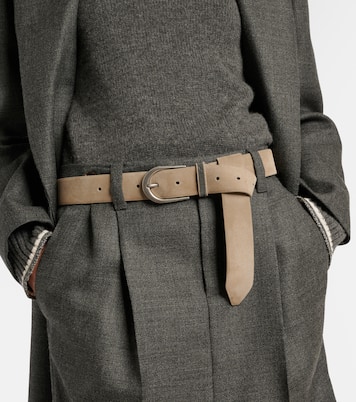Monili suede belt | Brunello Cucinelli