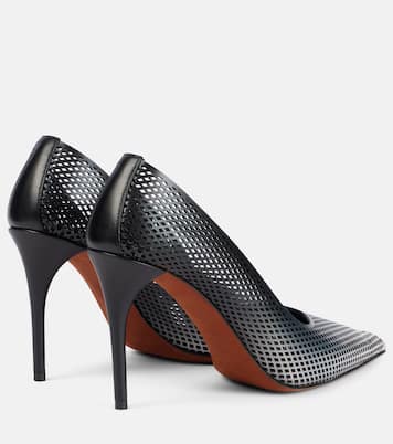 90 ombré leather mesh pumps | Alaïa