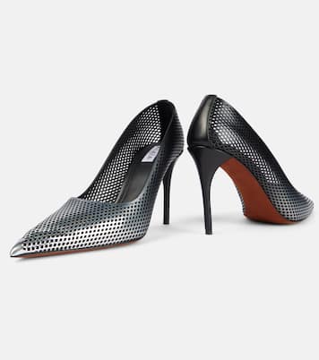 90 ombré leather mesh pumps | Alaïa