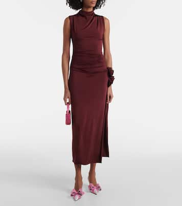 Le Cadeau satin slingback pumps | Mach & Mach