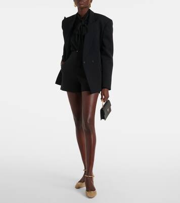 Asha 35 leather-trimmed mesh pumps | Aquazzura