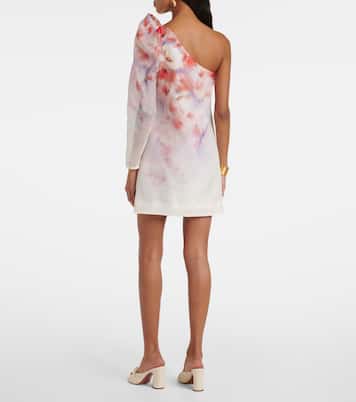 Robe Scarlet en lin et soie à fleurs | Zimmermann