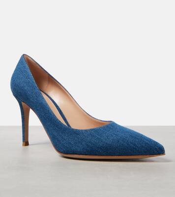 Gianvito 85 denim pumps | Gianvito Rossi