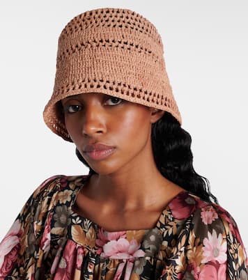 Sunset raffia bucket hat | Chloé