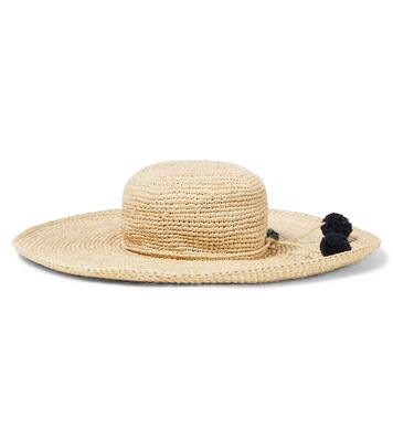 Capeline embroidered raffia sun hat | Bonpoint