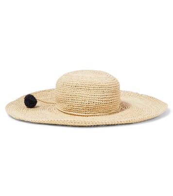 Capeline embroidered raffia sun hat | Bonpoint