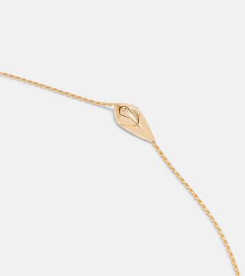 Verzierte Halskette Rana, 18kt vergoldet | Bottega Veneta