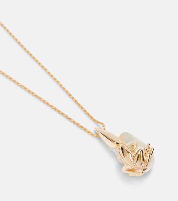 Verzierte Halskette Rana, 18kt vergoldet | Bottega Veneta