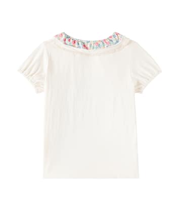 Pami lace-trimmed cotton jersey top | Konges Sløjd