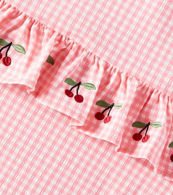 Soline embroidered gingham swimsuit | Konges Sløjd