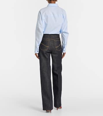 Mid-Rise Wide-Leg Jeans  | Stella McCartney