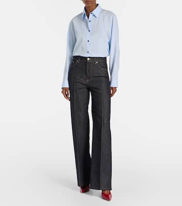 Mid-Rise Wide-Leg Jeans  | Stella McCartney