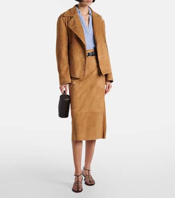 Leather midi skirt | Proenza Schouler