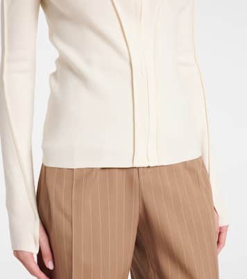 Sudadera de jersey en mezcla de lana | Victoria Beckham