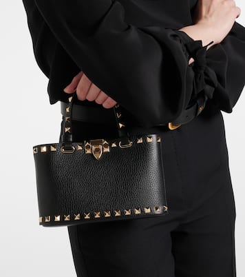 Tote Bag Rockstud aus Leder | Valentino Garavani
