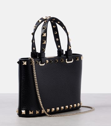 Tote Bag Rockstud aus Leder | Valentino Garavani