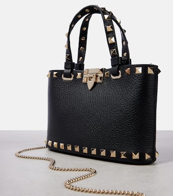 Tote Bag Rockstud aus Leder | Valentino Garavani