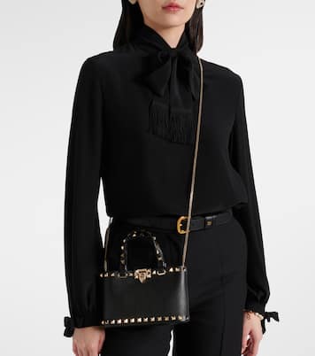 Tote Bag Rockstud aus Leder | Valentino Garavani