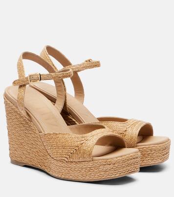 Wedge-Sandalen Summer aus Raffiabast | Souliers Martinez