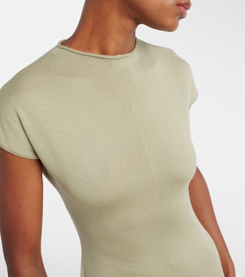 Lenore针织羊毛与真丝中长连衣裙 | Tove