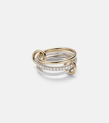 Ring Tigris SG aus 18kt Gelbgold (750/1000) und Sterlingsilber mit Diamanten | Spinelli Kilcollin