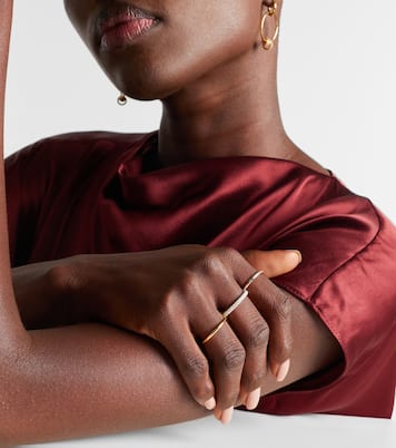 Ring Tigris SG aus 18kt Gelbgold (750/1000) und Sterlingsilber mit Diamanten | Spinelli Kilcollin