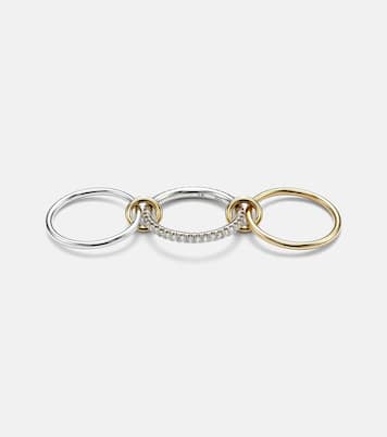 Ring Tigris SG aus 18kt Gelbgold (750/1000) und Sterlingsilber mit Diamanten | Spinelli Kilcollin