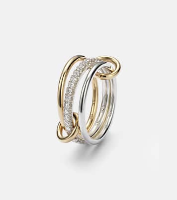 Ring Tigris SG aus 18kt Gelbgold (750/1000) und Sterlingsilber mit Diamanten | Spinelli Kilcollin