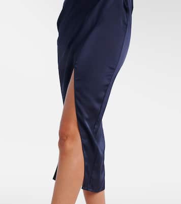 Midikleid aus Satin | Self-Portrait