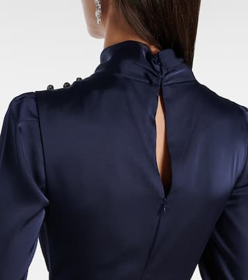 Midikleid aus Satin | Self-Portrait