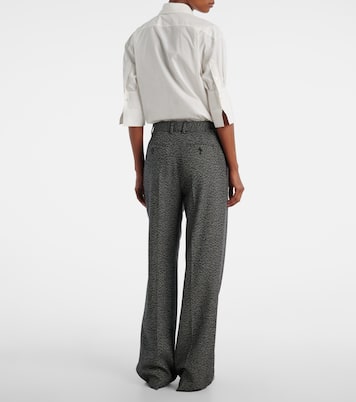 Mikkela cashmere and wool straight pants | The Row