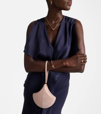 Gingko leather and suede clutch | Bvlgari