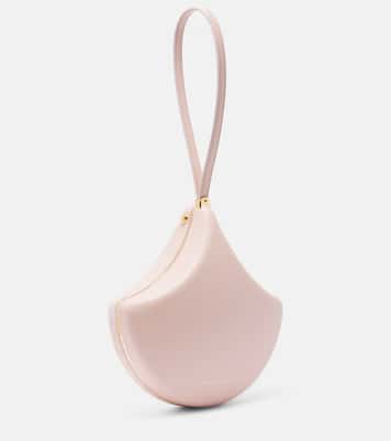 Gingko leather and suede clutch | Bvlgari