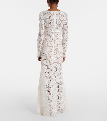 Robe longue en dentelle | Self-Portrait