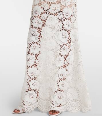 Robe longue en dentelle | Self-Portrait