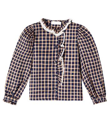 Ginevra checked ruffled shirt | C'era Una Volta