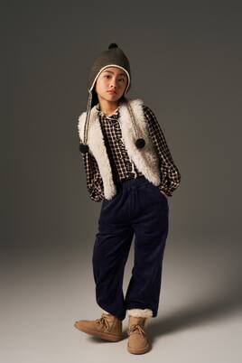 Ginevra checked ruffled shirt | C'era Una Volta