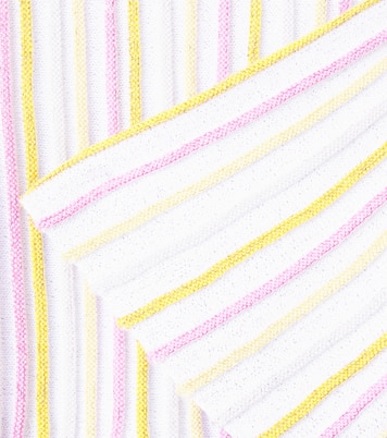 Vestido en mezcla de algodón a rayas | Stella McCartney Kids