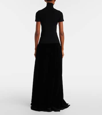 Falda larga de terciopelo de algodón | Max Mara